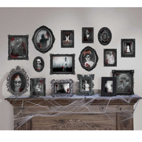 Halloween Dark Manor Framed Pictures Cutouts 30 Pack