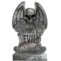 Halloween Pure Evil Foam Tombstone Styrofoam Decoration