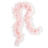 Blush & Gold Foil Feather Boa Costume Accessory