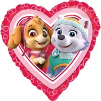 Paw Patrol Girl Heart Shaped Foil Balloon