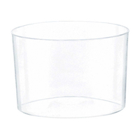 Mini Catering Round Bowls Clear Plastic 40 Pack