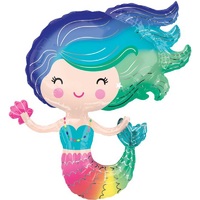 Mermaid SuperShape Foil Balloon