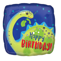 Dinosaur Brontosaurus Happy Birthday Foil Balloon