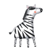 Jungle Safari / Get Wild Zebra SuperShape Foil Balloon