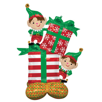 Christmas Elves Air Fill AirLoonz Foil Balloon