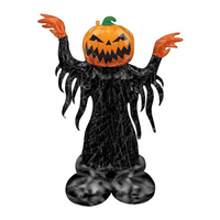 Halloween AirLoonz Pumpkin Head Ghost Foil Air Fill Balloon