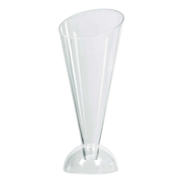 Mini Catering Cone Stands Clear Plastic 40 Pack