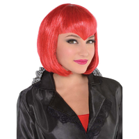 Sultry Red Bob Wig x1