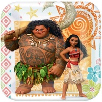 Moana Square Paper Plates 17cm