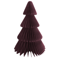 Christmas Honeycomb Red Tree Decoration x1