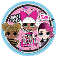 LOL Surprise Dolls Together 4EVA Round Paper Dinner Plates 8 Pack