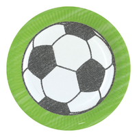 Soccer Goal Kicker Party Paper Dinner Plates 8 Pack