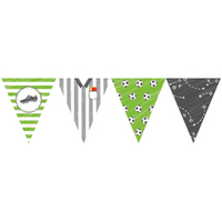 Soccer Goal Kicker Party Paper Pennant Banner