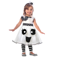 Cute Ghost 3-4 Years Girls Halloween Costume 