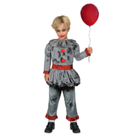 Halloween Bad Clown Boys Costume 4-6 Years