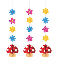 Party Gnomes Hanging String Cutouts & Honeycombs 3 Pack