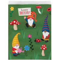 Gnomes Party Paper Treat Favour Loot Bags 8 Pack