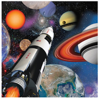 Space Blast Lunch Napkins 16 Pack