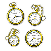 Alice in Wonderland Party Supplies Clock Cutouts 4 pack