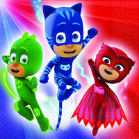 PJ Masks Party Supplies Set of 16 Square Party Lunch Napkins