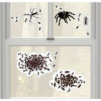 Halloween Swarm of Bugs Wall Grabbers Plastic Decorations 24 Pieces