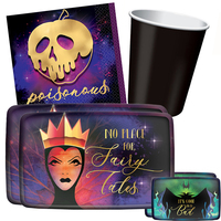 Halloween Disney Villains 16 Guest Tableware Party Pack