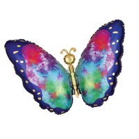 Tie-Dye Butterfly Supershape Foil Balloon