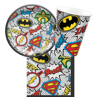 Justice League 8 Guest Small Tableware Party Pack