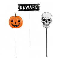 Halloween Metal Yard Stake Decorating Party Pack