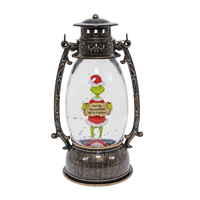 Christmas Grinch  Cuddly Cactus Brass Lantern Collectable Decoration