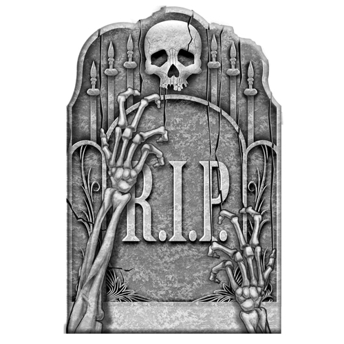 Halloween Cemetery Ghostly Arms Tombstone Styrofoam Decoration