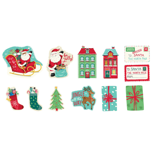 Christmas North Pole Cutouts 12 Pack