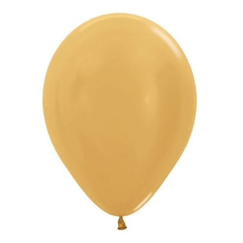 Metallic Gold Latex Balloons 50 Pack