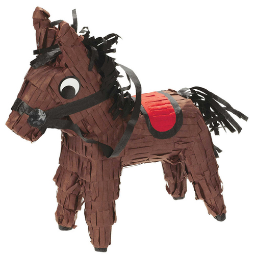 Melbourne Cup Mini Horse Pinata Decoration (15cm x 15cm Approx)