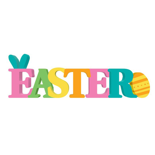 Easter MDF Standing Sign