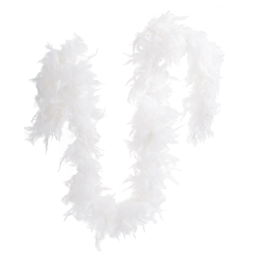 White Feather Boa Costume Accessory