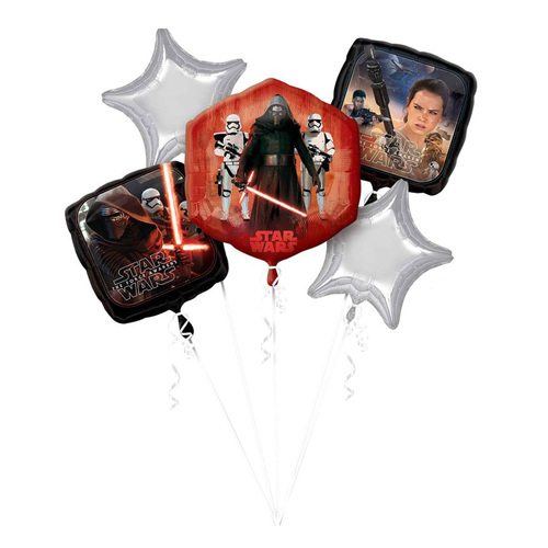 Star Wars The Force Awakens Birthday Foil Balloon Bouquet 