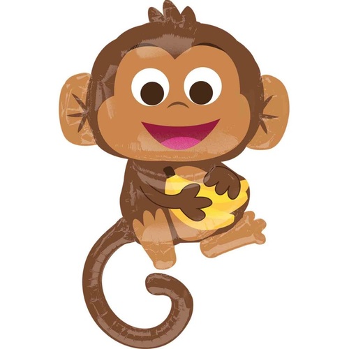 Jungle Monkey SuperShape Foil Balloon