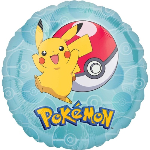 Pokemon Birthday Round Foil Balloon