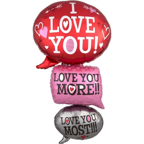 Valentine's Day Love Bubbles Giant Multi-Balloon 