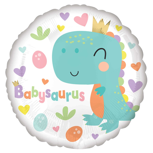 Dinosaur Babysaurus Round Foil Balloon