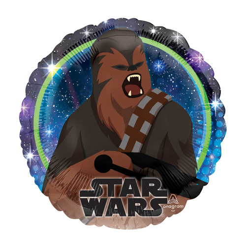 Star Wars Galaxy Chewbacca Round Foil Balloon