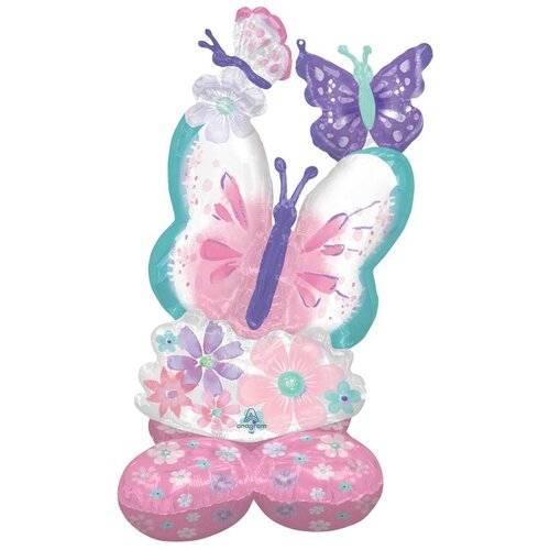 Butterfly Flutters Air Fill AirLoonz Foil Balloon