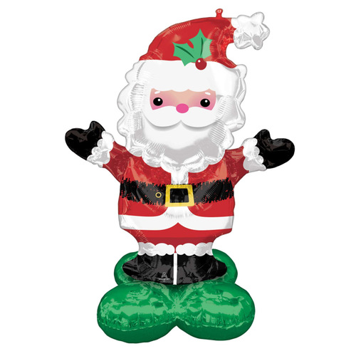 Christmas Santa Air Fill AirLoonz Foil Balloon