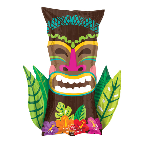 Hawaiian Vintage Tiki Luau SuperShape Foil Balloon