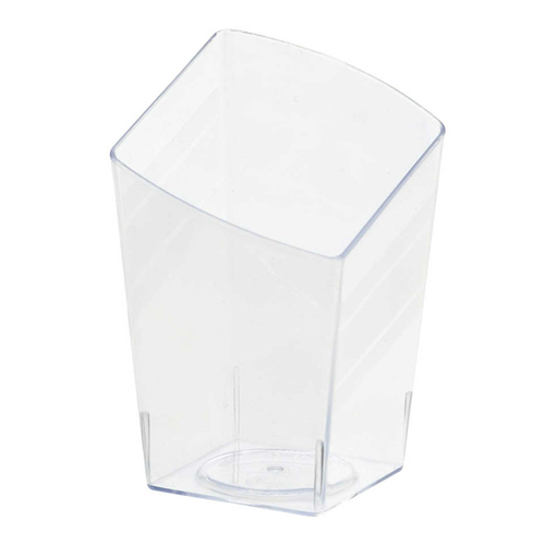 Mini Catering Slanted Tumblers Clear Plastic 10 Pack