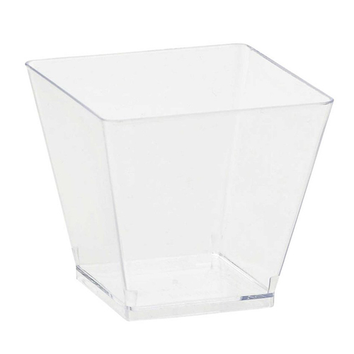 Mini Catering Cocktail Cubes Clear Plastic 40 Pack