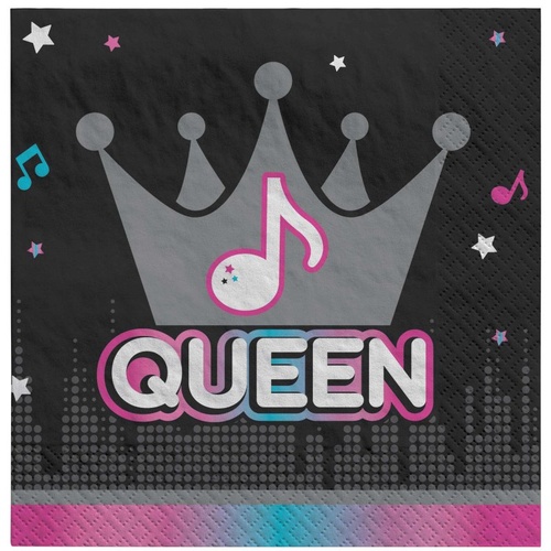 Internet Famous "Queen" Beverage Napkins 16 Pack