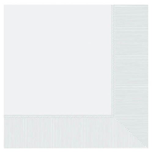 Frosty White Lunch Napkins 20 Pack