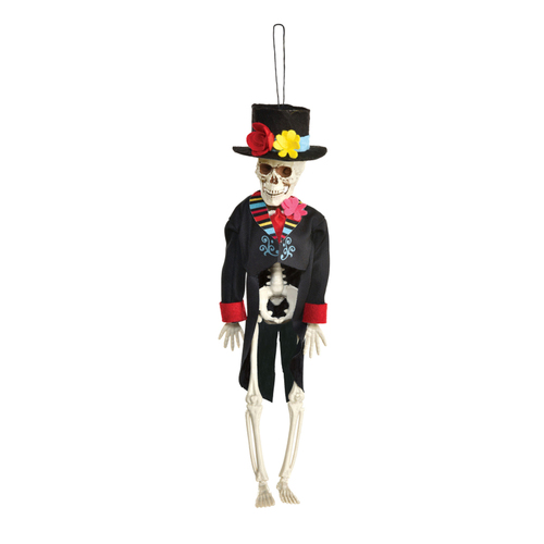 Halloween Day Of The Dead Hanging Skeleton Groom Prop Decoration